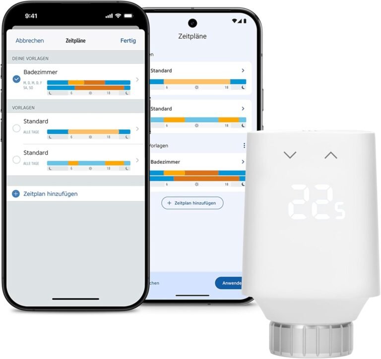 Eve Thermo 5. Generation Matter smart radiator thermostat mit App Steuerung